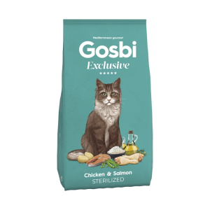 Gosbi Exclusive Chicken & Salmon Sterilized Kibble - 6kg x 1