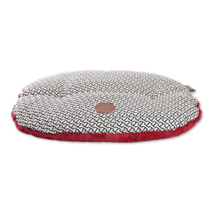 Coussin ovale épais - Avenue Montaigne - T105 - rouge 1
