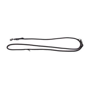Laisse multiposition en nylon - Classique Rond -  1m15/1m90 - 0.9cm - noir x 1