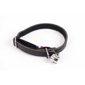 Collier chat en cuir - Farandole - dia.30cm - 1.1cm - noir 1