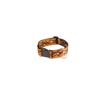 Nylon collar - Tatoo - 40/64cm - 4cm - dark orange 1