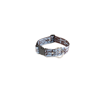 Nylon collar - Tatoo - 40/64cm - 4cm - blue 1
