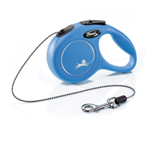 Laisse rétractable avec cordon pour chat - NewClassic - 3m - bleu x 1