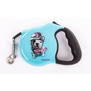Retractable leash Teo - S - blue 1