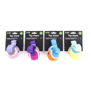 Balle de tennis avec sangle - 10cm - multicolore 1