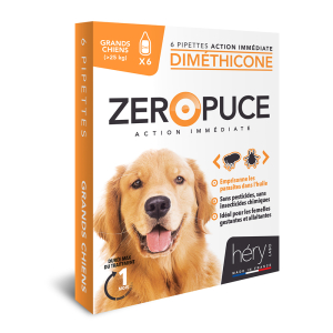 Pipettes grand chien diméthicone - Zéro Puce - 6 x 2ml 6