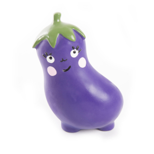 Latex Eggplant Toy for Dog