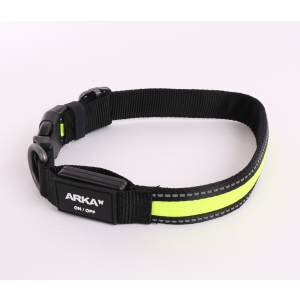 Collier en nylon - Lumineux - 45/63cm - 2.5cm - jaune 1