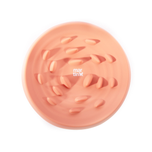 Gamelle anti-glouton en silicone - Douceur - 22cm - rose x 1