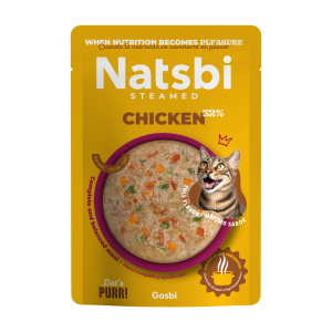 Natsbi chicken cat food - 80g x 16