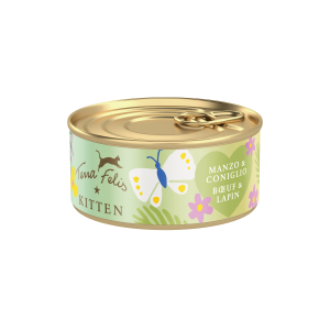 Terra Felis Chaton boeuf & lapin - 70g x 18