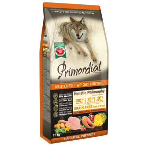 Sterilised Light Kibble for Adult Dogs - Primordial - 12kg 1