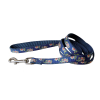 Laisse en nylon - Fleurs - 1.20m - Bleu x 1