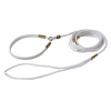 Laisse en simili cuir - Laisse de présentation - 1.25m - Blanc x 1